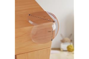GLUIT Corner Protector Baby – Table Edge Protectors and Safety Covers for Kids, Clear Child Proof Corner Guards for Furniture, Cabinets, Coffee Tables, and Sharp Corners (10 Pack)