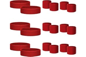 Samoyee 18 Pcs Sweatbands for Kids Sports Colorful Elastic Headband Wrist Bands Sets Moisture Wicking Sweat Band for Team Activity, Basketball, Football, Running, Gym & Exercise