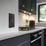 British General BG 45A Cooker Switch LED Indicator Screwless Flatplate Matt view 7