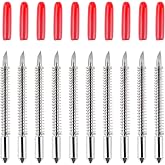 HQMaster 45 Degree Vinyl Cutter Blades for Graphtec Cutting Plotter | 10Pcs CB09 Lettering Blade with Springs, Tungsten Carbide Replacement Blade for Vinyl Decal Sign