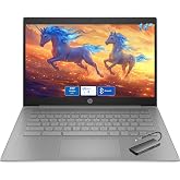 HP Essential 14" Laptop 2026 Student Business, Intel CPU, Lightweight | Fast Charge, WiFi 6, Bluetooth, Webcam, 64GB Storage, Long Battery Life, Portable, Online Learning, Chrome OS, Type-HUB