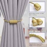 Pretty Jolly 2 Pack Magnetic Curtain Tiebacks 16 Inch Gold view 3