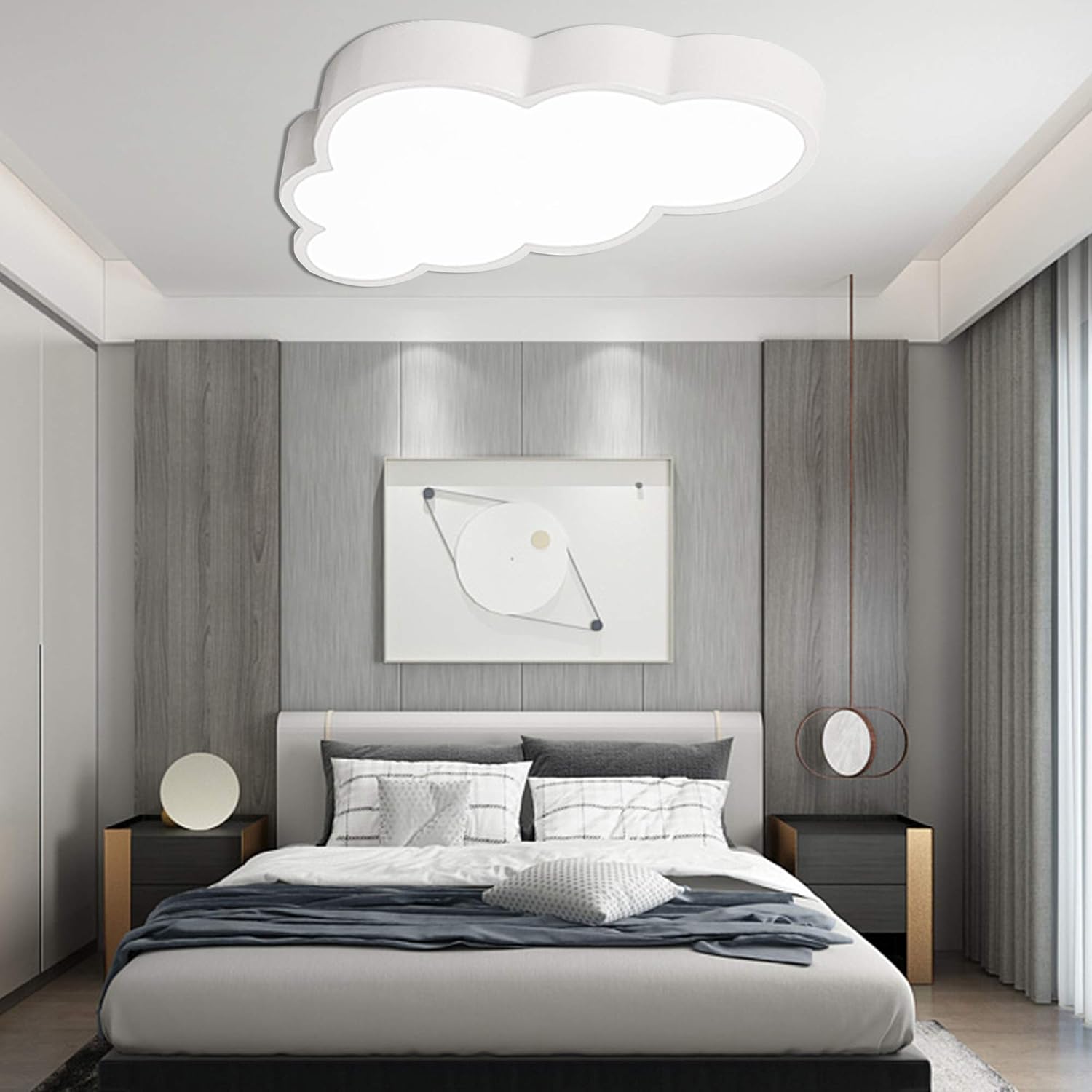 Plafonnier Led Lampe De Chambre Pour Enfants Plafonniers Nuages Blancs Garcons Et Filles Plafond Dimmable Lampes Pour Bebe Lumiere Chambre Pour Dessin Anime Eclairage De Plafond Abat Jour Dimming Luminaires Interieur Luminaires Eclairage