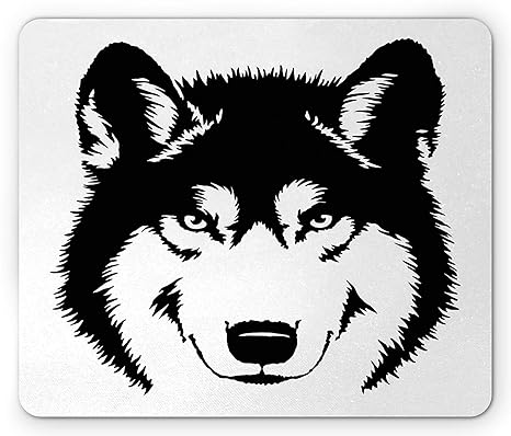 Amazoncom Wolf Mouse Pad Predator Furry Wild Animal