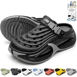 3D Performance Cloud Clogs for Men Women, Non Slip EVA Garden Shoes