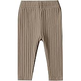 DREAM BUS Baby Girl Boy Pants Toddler Leggings Solid Ribbed Toddler Sweatpants Infant Newborn Leggings Baby Boy Jogger Pants