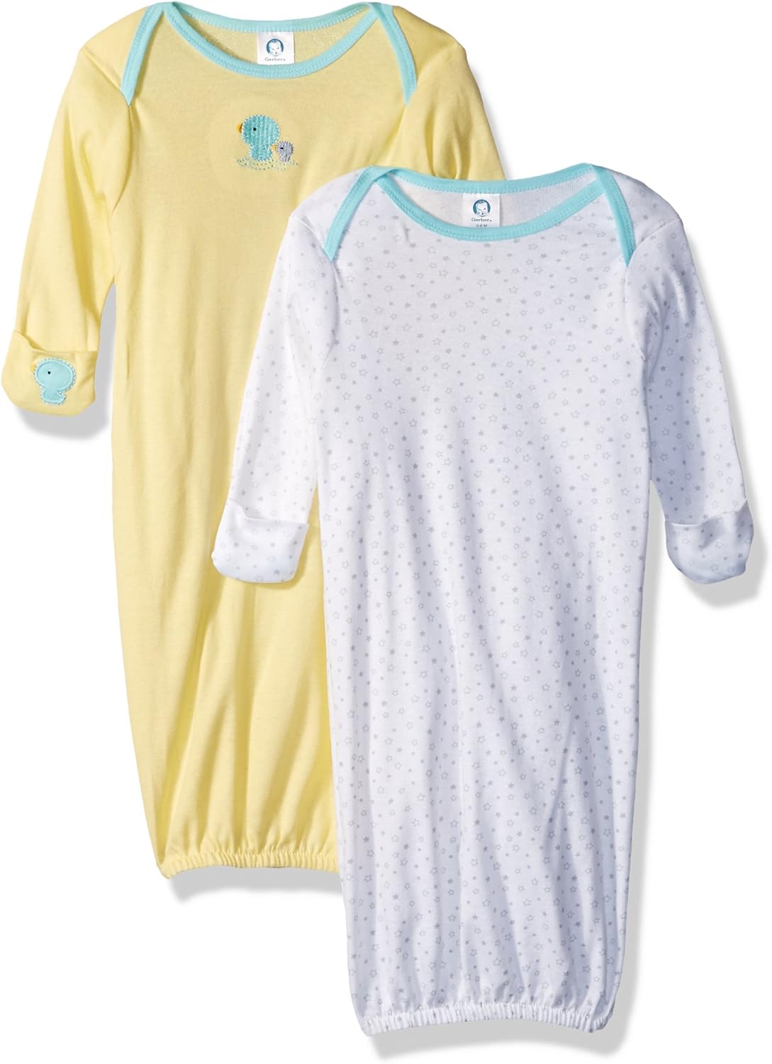 Gerber Baby 2 Pack Gown Clothing
