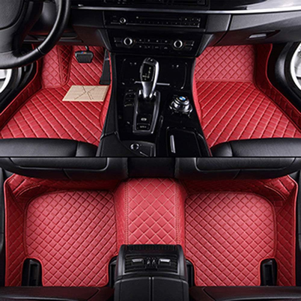 LKJHO Car mat,for custom car floor mats for kia sportage 2018 rio 3 soul optima ceed sorento stinger niro carens floor mats for cars,Red