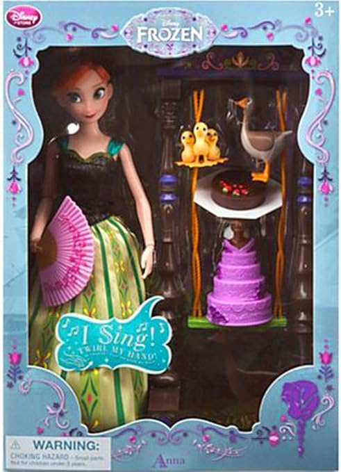 elsa and anna singing doll set