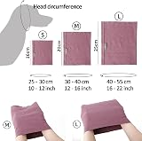 Fozkiery Dog Ear Cover Calming Hood Small for Grooming Bath Drying view 3