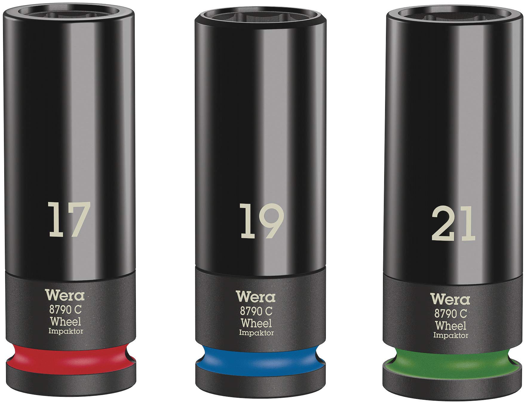 Wera Wheel Impaktor C Set 1 Socket set, 1/2" drive, 3 pieces, 05004595001