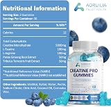 Aoruilia Creatine Gummies 5000mg 60 Vegan Blueberry Pre-Workout view 2