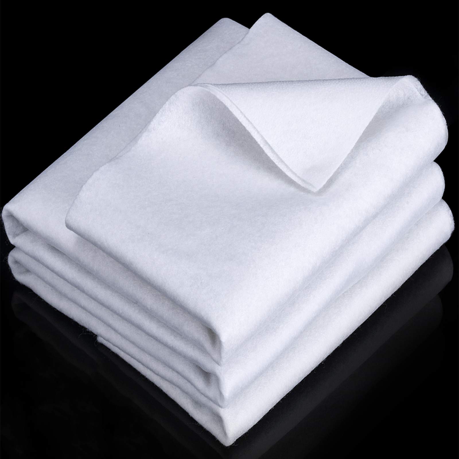 2 Pieces Polyester Fleece Fusible Interlining Foam Stabilizer Single Sided in-R-Form White (20 x 108 Inches)