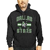 Wright & Ditson Adult NHL Faceoff Hockey Fleece Hooded Sweatshirt- Jersey Stripe - Soft Unisex Hoodie - Tag-Less Comfort