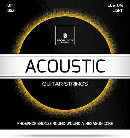 Gitarrensaiten Westerngitarre ? Premium Stahl Phosphor Bronze Saiten für Western-Gitarre & Akustikgitarre (6 Saiten-Set) + E-