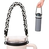 Water Bottle Handle Strap for Stanley Cup, Owala and Most 12-40oz Bottles | Handle Strap for Hydro Flask, for HydroJug, Easy To Carry, Boho Hand-Woven, for Commutes, Outdoor Use