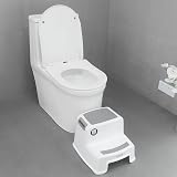 Rainberg Toddler Toilet Training Seat with 2 Step Stool Handles Anti-Slip view 7