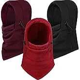 Blulu 3 Pieces Winter Balaclava Ski Mask for Men Women Fleece Thermal Balaclava Face Mask Tactical Heavyweight Balaclava