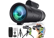 New 2023 80x100 HD Monoculars for Adults high Powered,Fyzpaea BAK-4 Prism and FMC Lens Monocular Telescope for Smartphone,Low