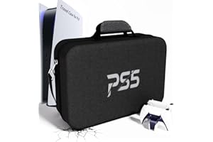 MOCADIA Carrying Case for PS5 ,PS5 slim,PS5 Pro, Hard Shell Travel Case Compatible with Playstation 5 Disc Digital Edition,Portable Travel Bag Compatible Console Controllers Headset And Gaming Accessories
