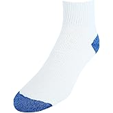 CTM Men's Cotton Blend Ankle Socks (4 Pair Pack)