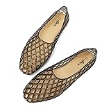 HEVA Women's Jelly Mesh Flats Breathable Clear