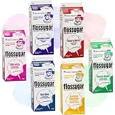 Cotton Candy Sugar Floss-Six Pack 52oz Cartons-Mix &amp; Match-18 Flavor Choices