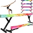 Seliyoo 8FT Adjustable Balance Beam, Gymnastics Beam for Kids, High and Lower Gymnastic Training Beam for All Gymnastic Levels- Gymnastics Equipment for Teens at Home and Gym Use