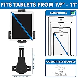 Mount-It! iPad Stand, Secure Universal Tablet Kiosk