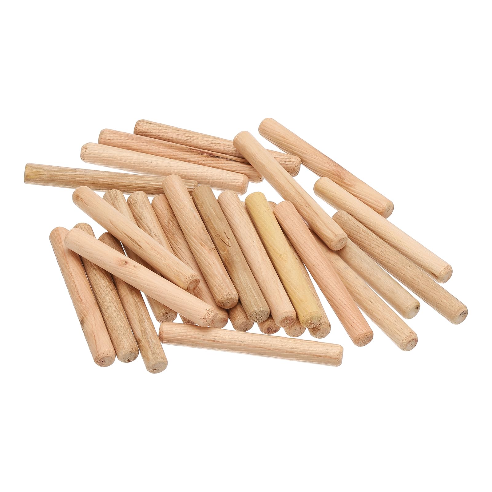 PATIKIL 3/8 Wooden Dowel Pins, 300 Pcs M10x80mm Wood Dowel Pins Hardwood Pegs Fluted Groove Easy Insertion for Crafts Furniture Door Art