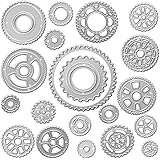 Metal Gear Combination Cutting Dies,Gear Die Cuts Embossing Stencils Template Mould for DIY Scrapbooking Album Decorative Pap