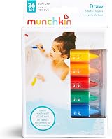 Munchkin Bath Crayons Set of 5 Colourful Mess-Free Bath Toys view 6