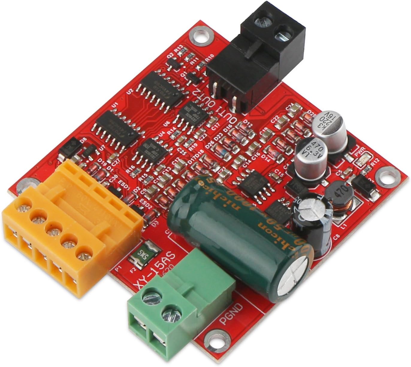 DC Motor Controller, DROK Linear Actuator Control Board, 12V 24V 36V Motor Speed Control, 12A High Power Industrial PWM Electric Motor Drive Regulator Module - - 