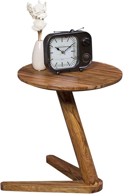 Finebuy Table D Appoint Bois Massif Sheesham 45 X 50 X 45 Cm Table