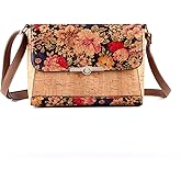 Tuokrisa Natural cork zipper Secret key Double latch adjustable shoulder bag purse tote crossbody