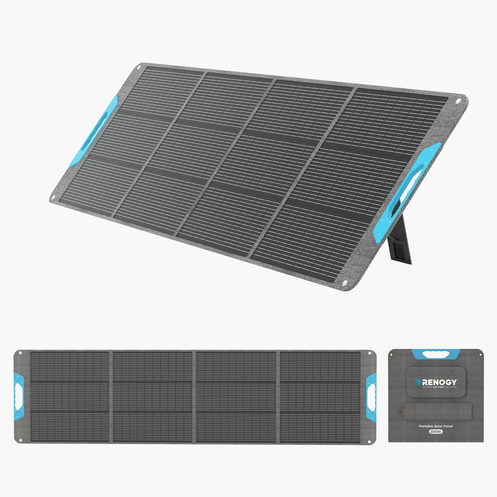 Renogy N-Typ Solarpanel Faltbar 200W, 25% Hoch-Effizienz Tragbares Solarmodul, IP65 6,3kg Faltbares Solarpanel für Powerstation, RV, Camping, Off Grid, Wohnmobil, Outdoor, Neue Upgrade-Version