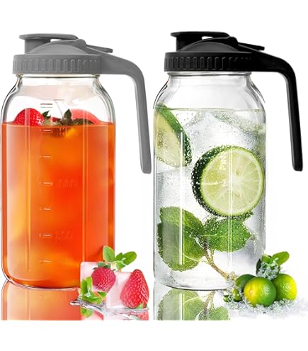 Pichet à Eau en Acier Inoxydable 2 Litres Carafe Eau, Cruche à eau avec