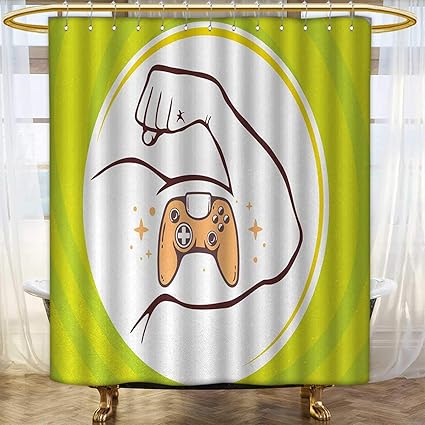 Amazon Com Gamer Shower Curtains 3d Digital Printing