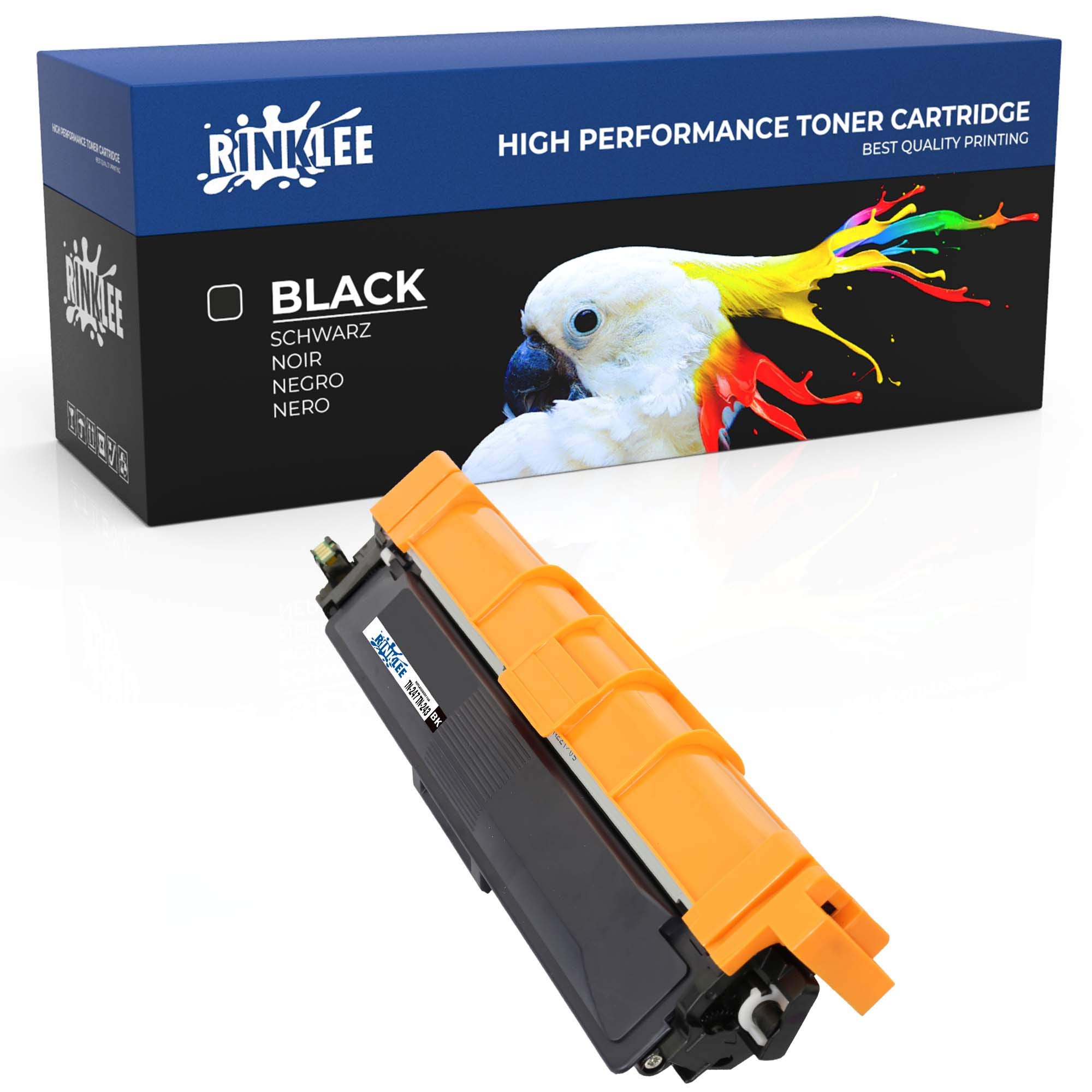 RINKLEE TN247 TN-247BK Toner Cartridge Compatible with Brother DCP-L3510CDW L3550CDW HL-L3210CW L3230CDW L3270CDW MFC-L3710CW L3730CDN L3750CDW L3770CDW [with CHIP] | High Yield 3000 Pages | BLACK