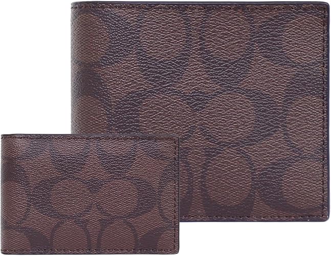 Amazon コーチ Coach 財布 二つ折り財布 F マホガニー ブラウン Ma Br シグネチャー 二つ折り財布 メンズ レディース アウトレット品 並行輸入品 財布