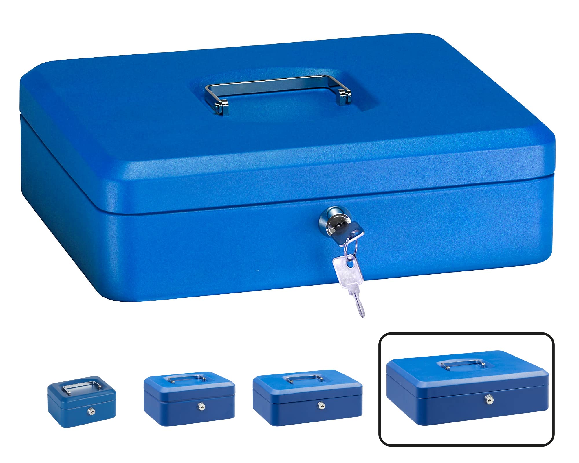 Arregui Elegant Box with Tray (Steel), Blue, C9245