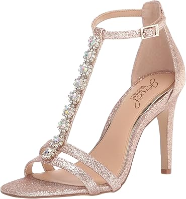 badgley mischka rose gold heels