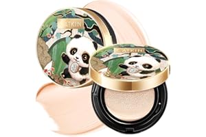CATKIN Panda Land Full Coverage Cushion Fondation, Breathable Hydrating Nourishing Poreless Face Makeup Save for Sensitive Skin,Sheer Finish (C01 Fair)