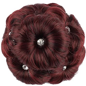 Amazon Com Weken Women S Hair Bun Extensions Short Curly 9pcs