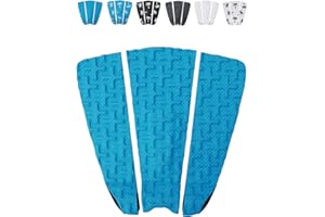 Ho Stevie! Premium Surfboard Traction Pad - Foot Won't Slip - 3 Piece, Full Size, Maximum Grip, Strongest 3M Adhesive