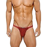 Casey Kevin Men's Thongs Underwear Sexy Lace G-String Bulge Pouch Breathable Panties