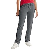 Hanes Womens French Terry Pants, Pocket Lounge Pants for Women, Lighter-Than-Fleece Loungewear, 31”