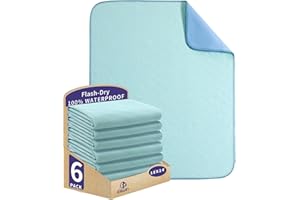 ESWIN Bed Pads Washable Waterproof,Washable Underpads,Super Absorbency Reusable Bedwetting Incontinence Pads for Kids, Adults, Elderly, and Pets - Waterproof Protective Pad for Couch,Sofa,Floor,Bed