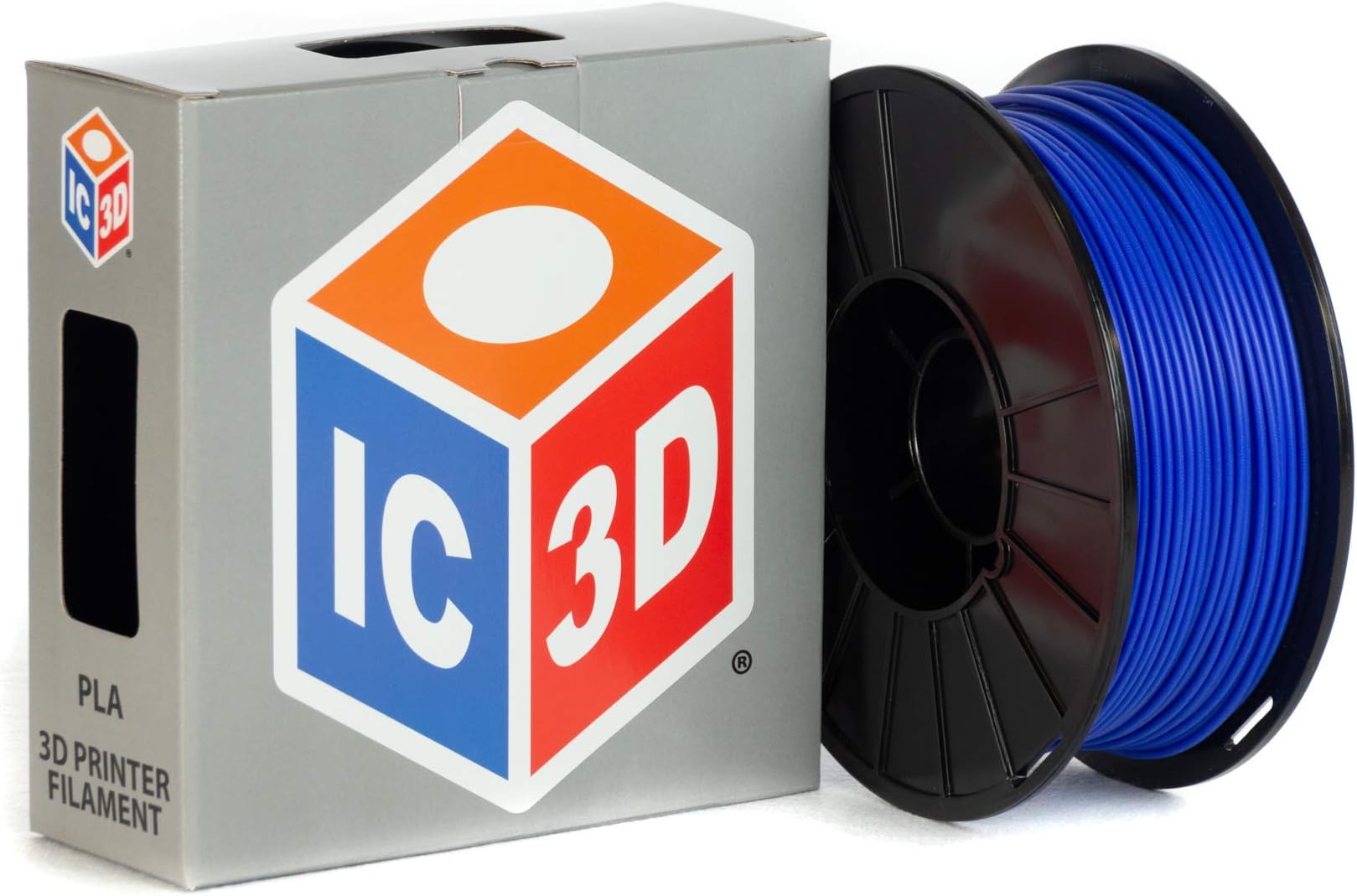 IC3D Blue 3mm PLA 3D Printer Filament - 1 kg Spool - Dimensional Accuracy +/- 0.05mm - Professional Grade 3D Printing Filament - Made in USA