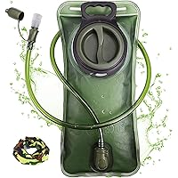 Hydration Bladder 2 Liter Leak Proof Water Reservoir, Military Water Storage Bladder Bag, BPA Free Hydration Pack…